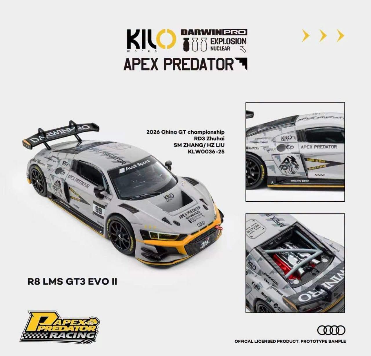 1:64 Kilo Works -  Audi R8 LMS GT3 EVO II