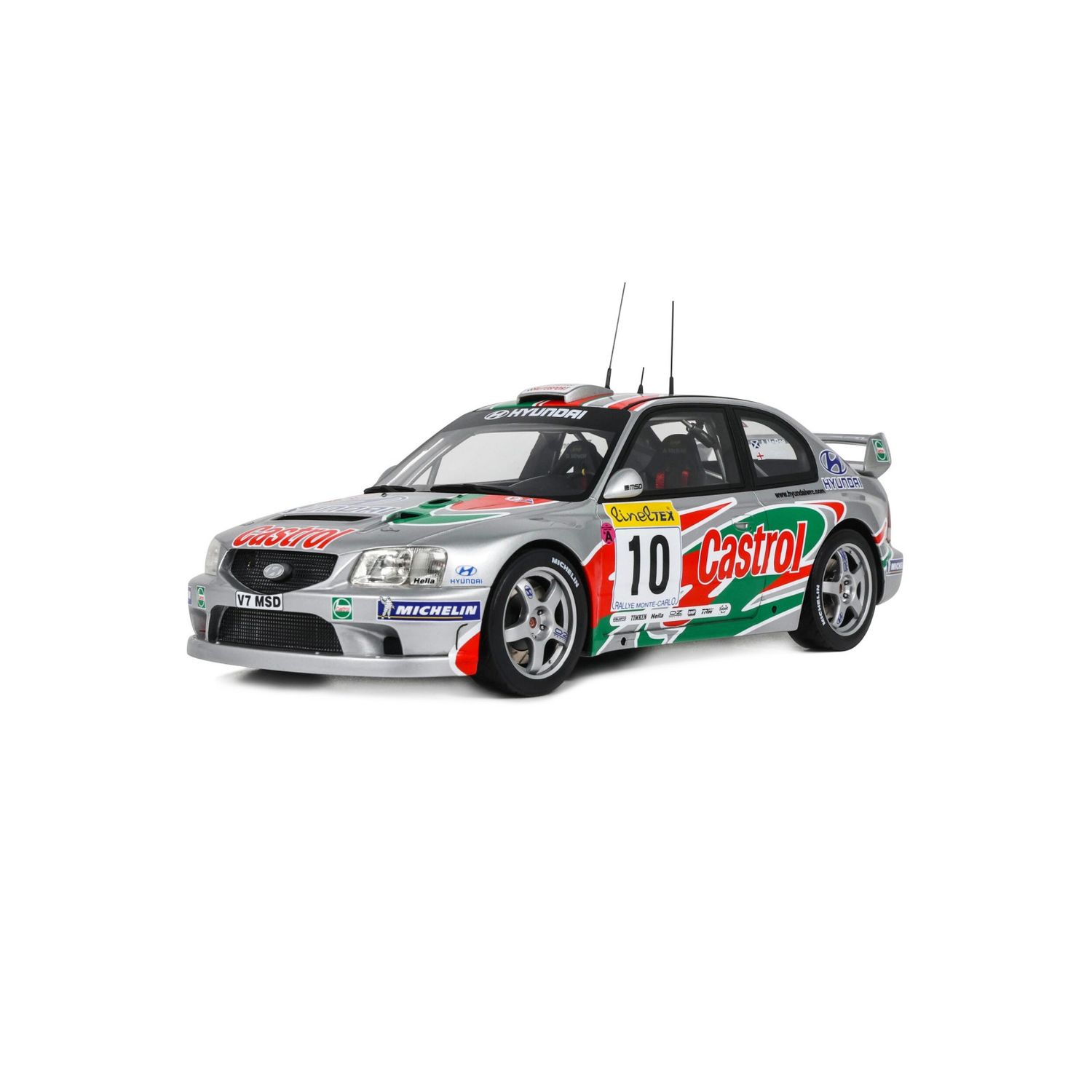 1:18 Otto Mobile - Hyundai Accent WRC Castrol WRT #10 A. McRae/D. Senior Rally Monte Carlo 2001