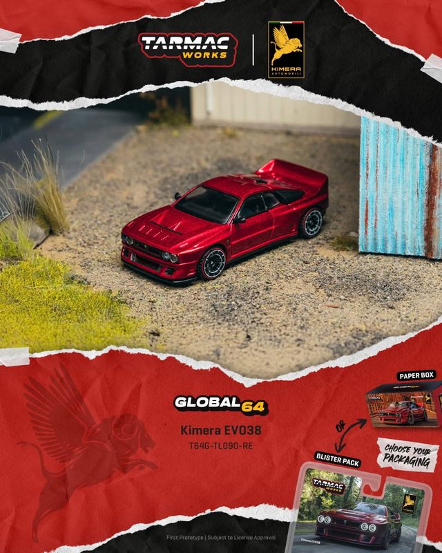 1:64 Tarmac - 2026 Kimera EVO38, red *Blister* 1:64 Tarmac - 2026 Kimera EVO38, red *Blister*