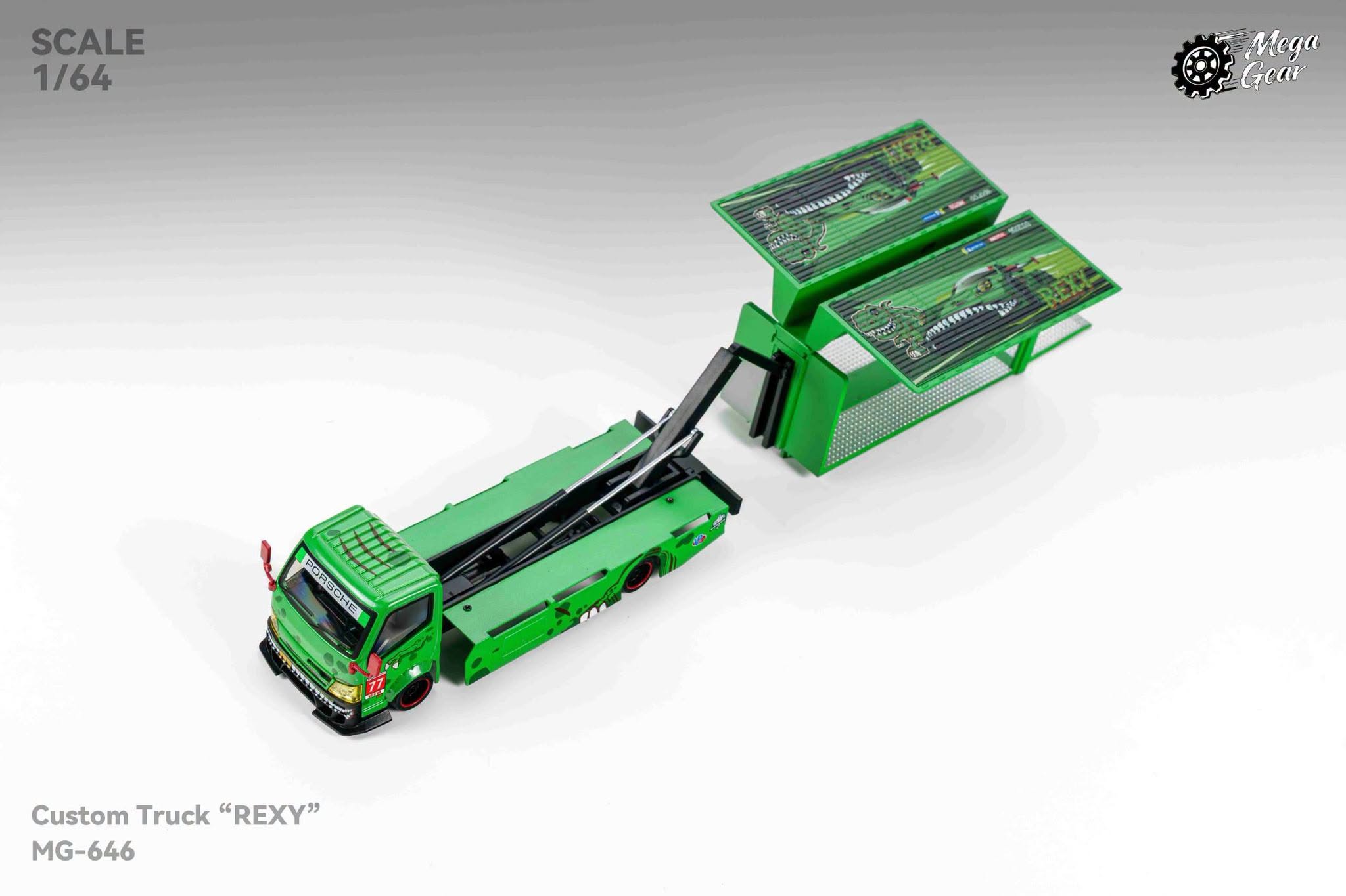 1:64 Mega Gear - Custom Box Truck, Green