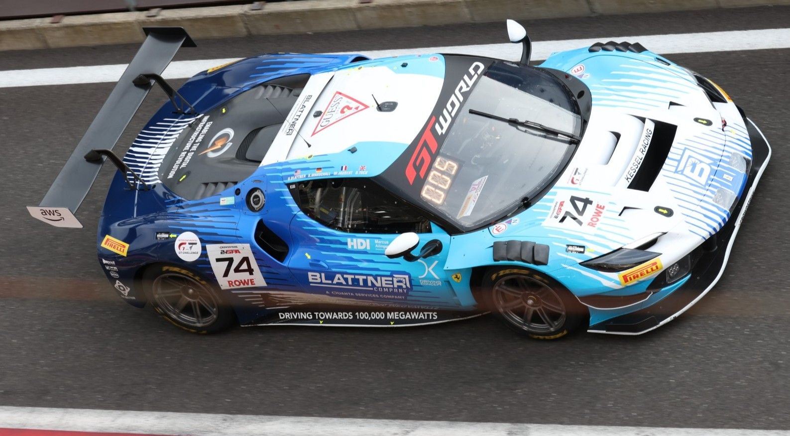 1:43 Looksmart - Ferrari 296 GT3 Evo #74 Kessel Racing 24h Spa 2026 D. Blattner / M. Jaubert / D. Marschall / B. Tuck – 10. Platz