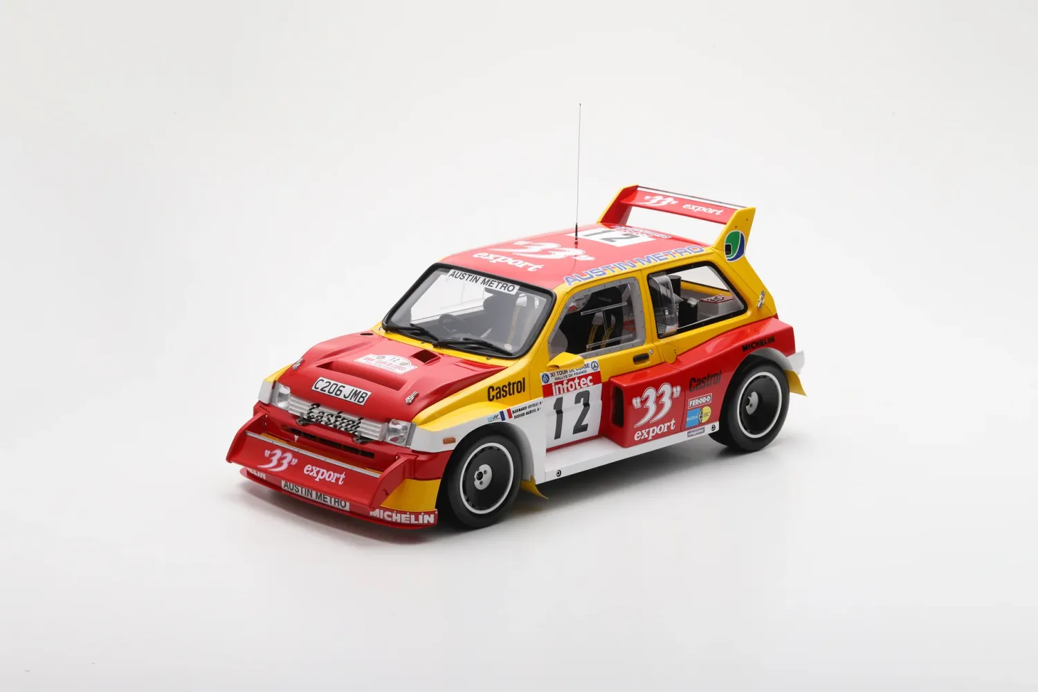 1:8 Spark - MG Metro 6R4 #12 Tour de Corse 1986 D. Auriol / B. Occelli