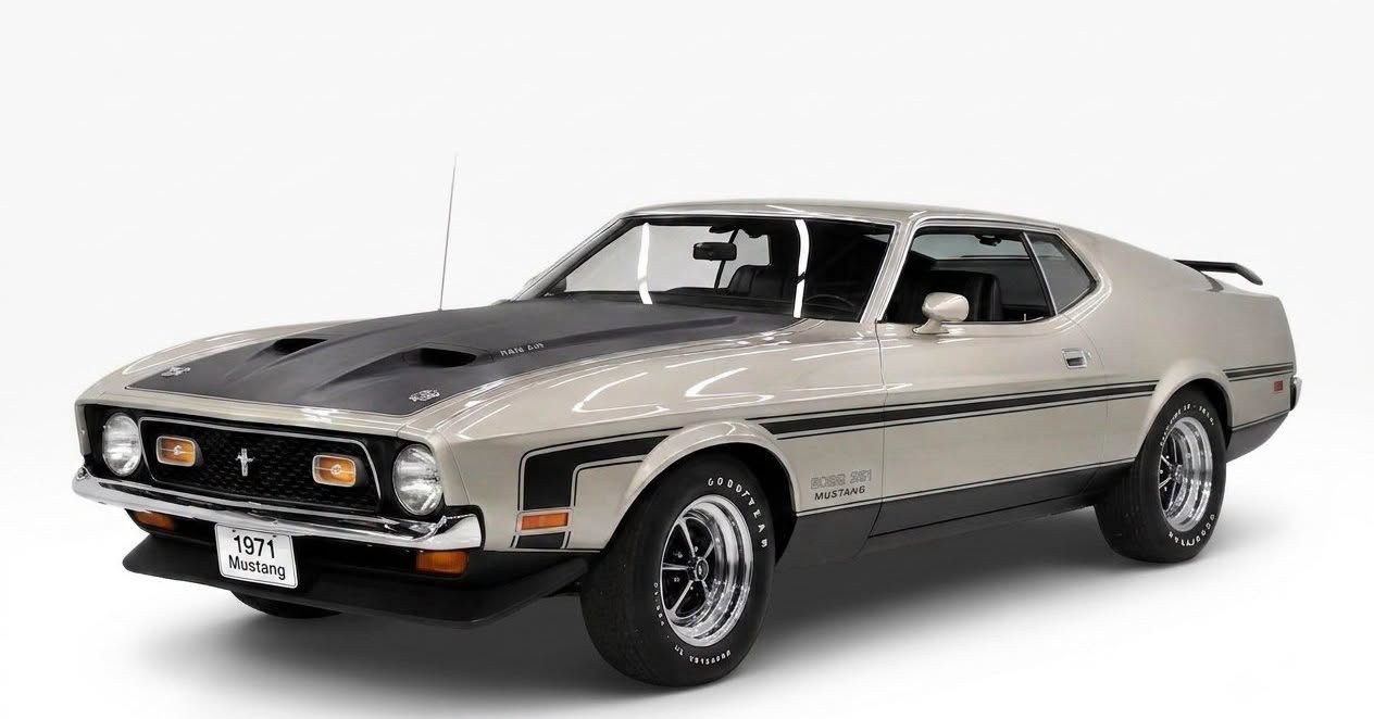1:18 Sunstar - 1971 Ford Mustang Boss 351 Silber