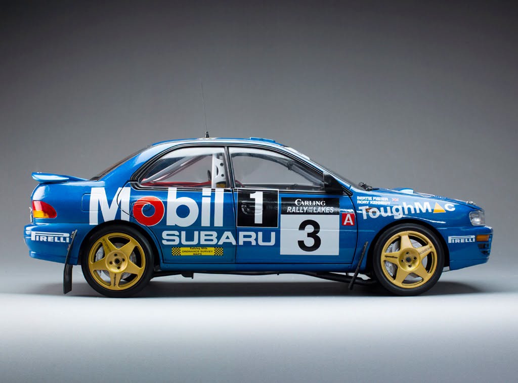 1:18 Sunstar - Subaru Impreza 555 #3 Carling Rally of the Lakes 1994 B. Fisher / R. Kennedy – Sieger