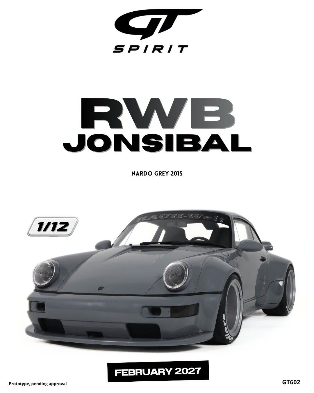 1:12 GT Spirit - 2015 Porsche 911 (964) RWB Jonsibal Coupé Grau