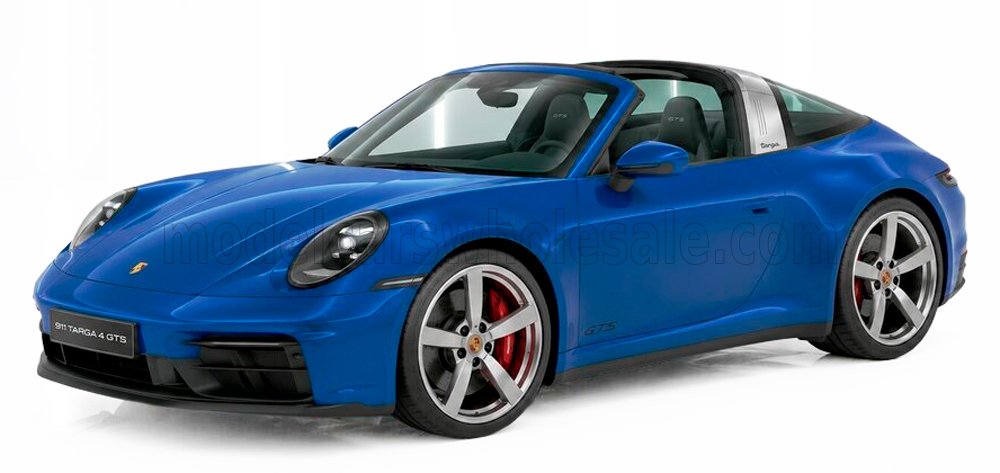 1:18 Minichamps - 2025 Porsche 911 (992.2) Targa 4 GTS Blue Metallic *With Movable Top*