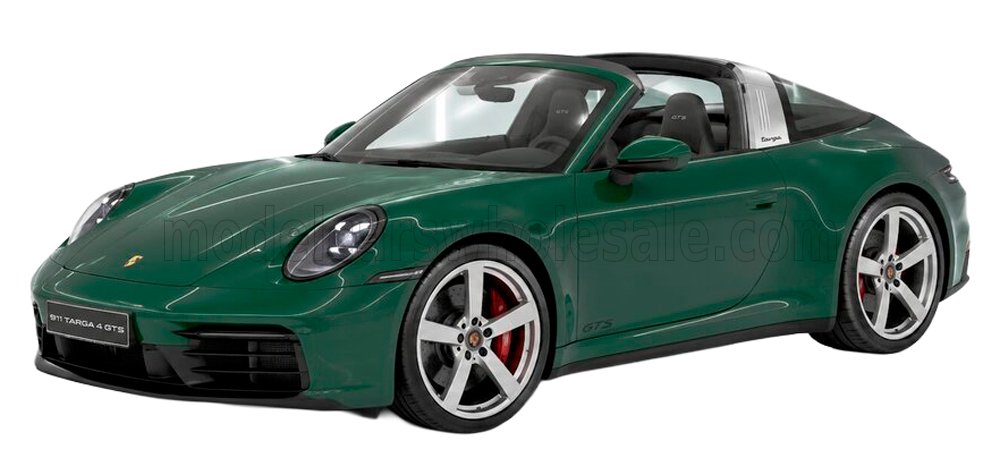 1:18 Minichamps - 2025 Porsche 911 (992.2) Targa 4 GTS Green Metallic *With Movable Top*
