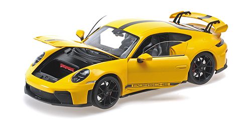 1:18 Minichamps - 2025 Porsche 911 (992) GT3 Coupé Yellow / Black Wheels