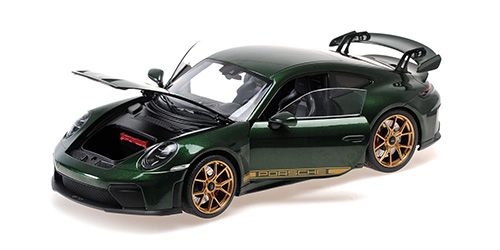 1:18 Minichamps - 2025 Porsche 911 (992) GT3 Coupé Green Metallic / Gold Wheels