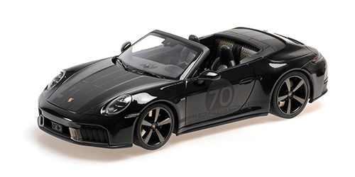 1:18 Minichamps - 2025 Porsche 911 (992.2) Carrera GTS Cabriolet Spirit 70 Black