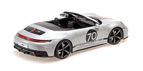 1:18 Minichamps - 2025 Porsche 911 (992.2) Carrera GTS Cabriolet Spirit 70 Silver