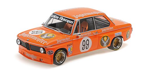 1:18 Minichamps - BMW 2002 #88 Team Schlüter Motorsport Jägermeister Flugplatzrennen Mainz-Finthen DRM 1974 H. Kelleners