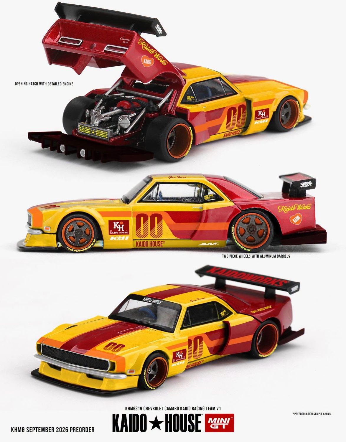 1:64 Mini GT - 1979 Chevrolet Camaro Kaido Racing Team V1 1:64 Mini GT - 1979 Chevrolet Camaro Kaido Racing Team V1