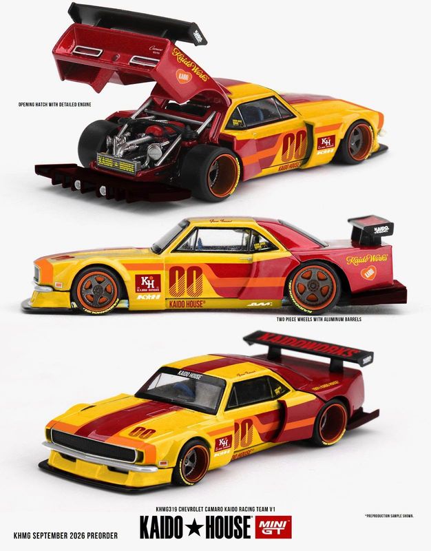 1:64 Mini GT - 1979 Chevrolet Camaro Kaido Racing Team V1 1:64 Mini GT - 1979 Chevrolet Camaro Kaido Racing Team V1