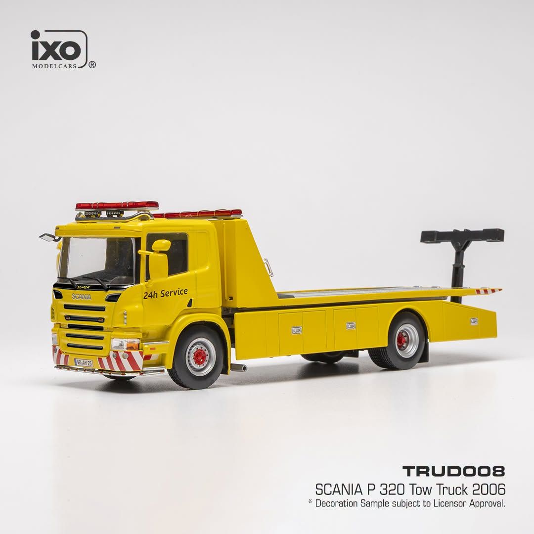 1:43 Ixo - 2006 Scania P 320 Tow Truck Gelb 1:43 Ixo - 2006 Scania P 320 Tow Truck Gelb