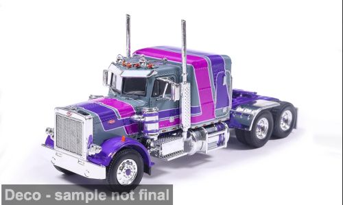 1:64 Ixo USA - 1973 Peterbilt 359 Purple / Grey
