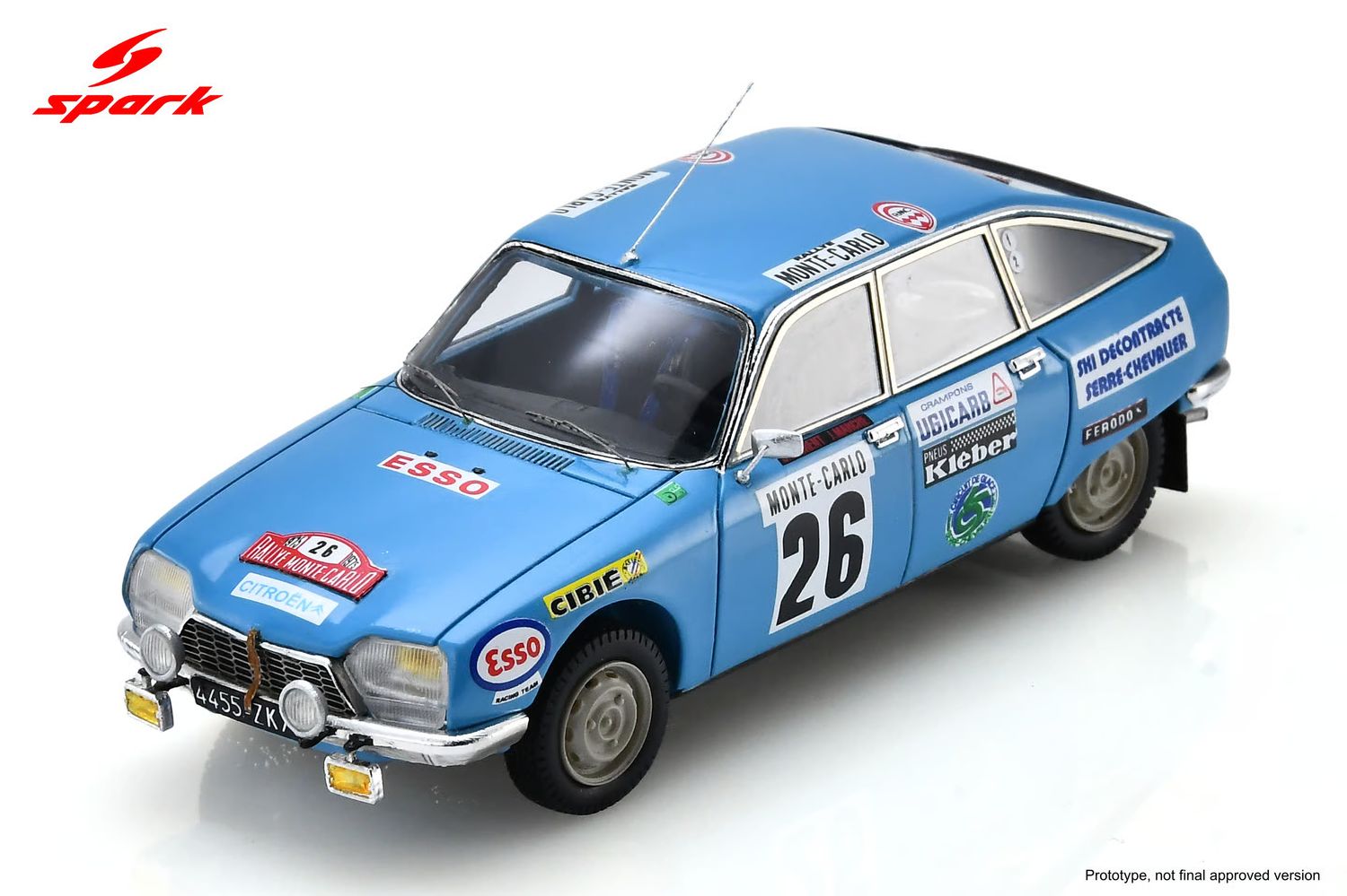 1:43 Spark - Citroën GS #26 Rallye Monte Carlo 1975 C. Laurent / J. Marche – 13. Platz