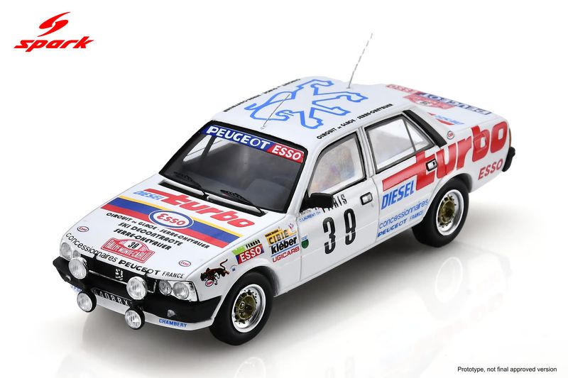 1:43 Spark - Peugeot 505 Turbo Diesel #39 Rallye Monte Carlo 1981 C. Laurent / J. Marche 1:43 Spark - Peugeot 505 Turbo Diesel #39 Rallye Monte Carlo 1981 C. Laurent / J. Marche