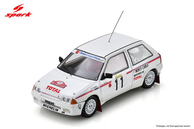 1:43 Spark - Citroën AX #11 Rallye Monte Carlo 1988 M. Chomat / G. Thimonier 1:43 Spark - Citroën AX #11 Rallye Monte Carlo 1988 M. Chomat / G. Thimonier