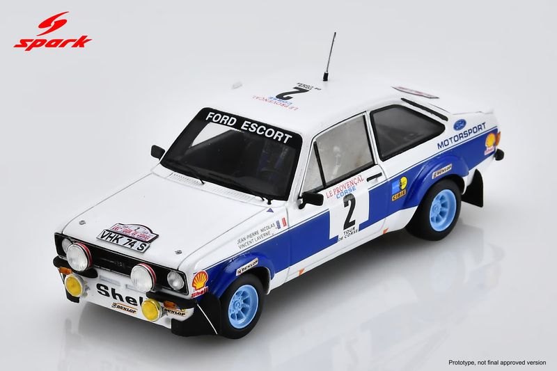 1:43 Spark - Ford Escort RS1800 #2 Tour de Corse 1977 J.P. Nicolas / V. Laverne 1:43 Spark - Ford Escort RS1800 #2 Tour de Corse 1977 J.P. Nicolas / V. Laverne