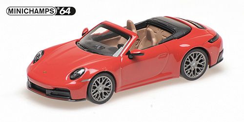 1:64 Minichamps - 2025 Porsche 911 (992.2) Carrera Cabriolet Red
