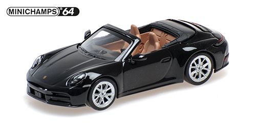 1:64 Minichamps - 2025 Porsche 911 (992.2) Carrera Cabriolet Black