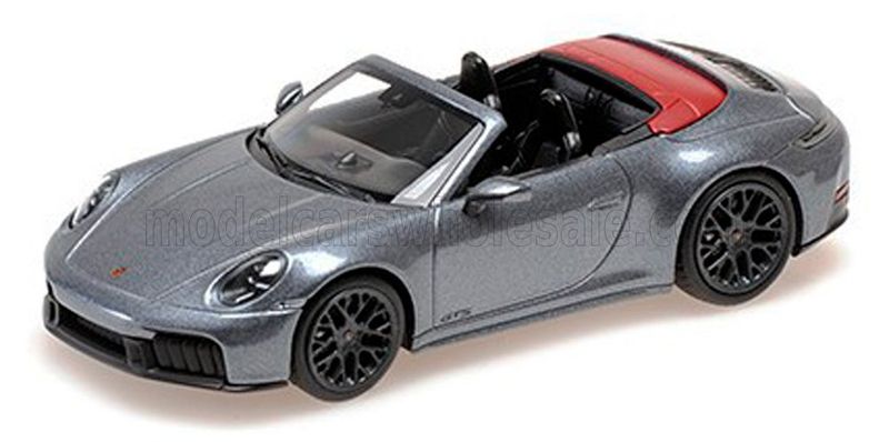 1:64 Minichamps - 2025 Porsche 911 (992.2) Carrera GTS Cabriolet Grey 1:64 Minichamps - 2025 Porsche 911 (992.2) Carrera GTS Cabriolet Grey