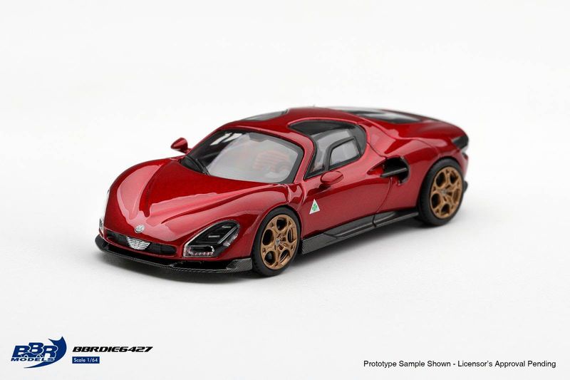 1:64 BBR - 2025 Alfa Romeo 33, Stradale Rosso Villa D`este 1:64 BBR - 2025 Alfa Romeo 33, Stradale Rosso Villa D`este