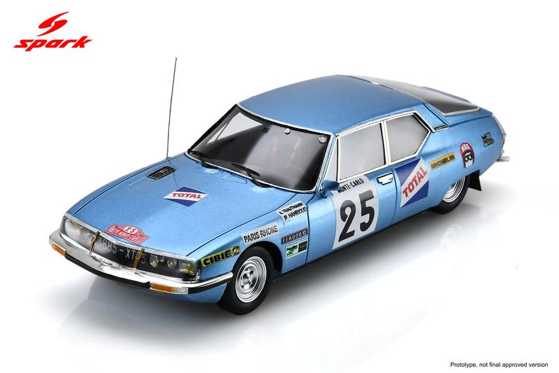 1:43 Spark - Citroën SM #25 Rallye Monte Carlo 1972 R. Trautmann / J.-P. Hanrioud 1:43 Spark - Citroën SM #25 Rallye Monte Carlo 1972 R. Trautmann / J.-P. Hanrioud