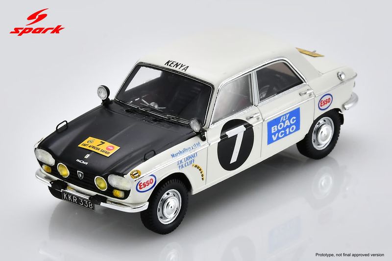 1:43 Spark - Peugeot 204 #7 East African Safari Rally 1967 H. Lionnet / P. Cliff – Klassensieger 1:43 Spark - Peugeot 204 #7 East African Safari Rally 1967 H. Lionnet / P. Cliff – Klassensieger