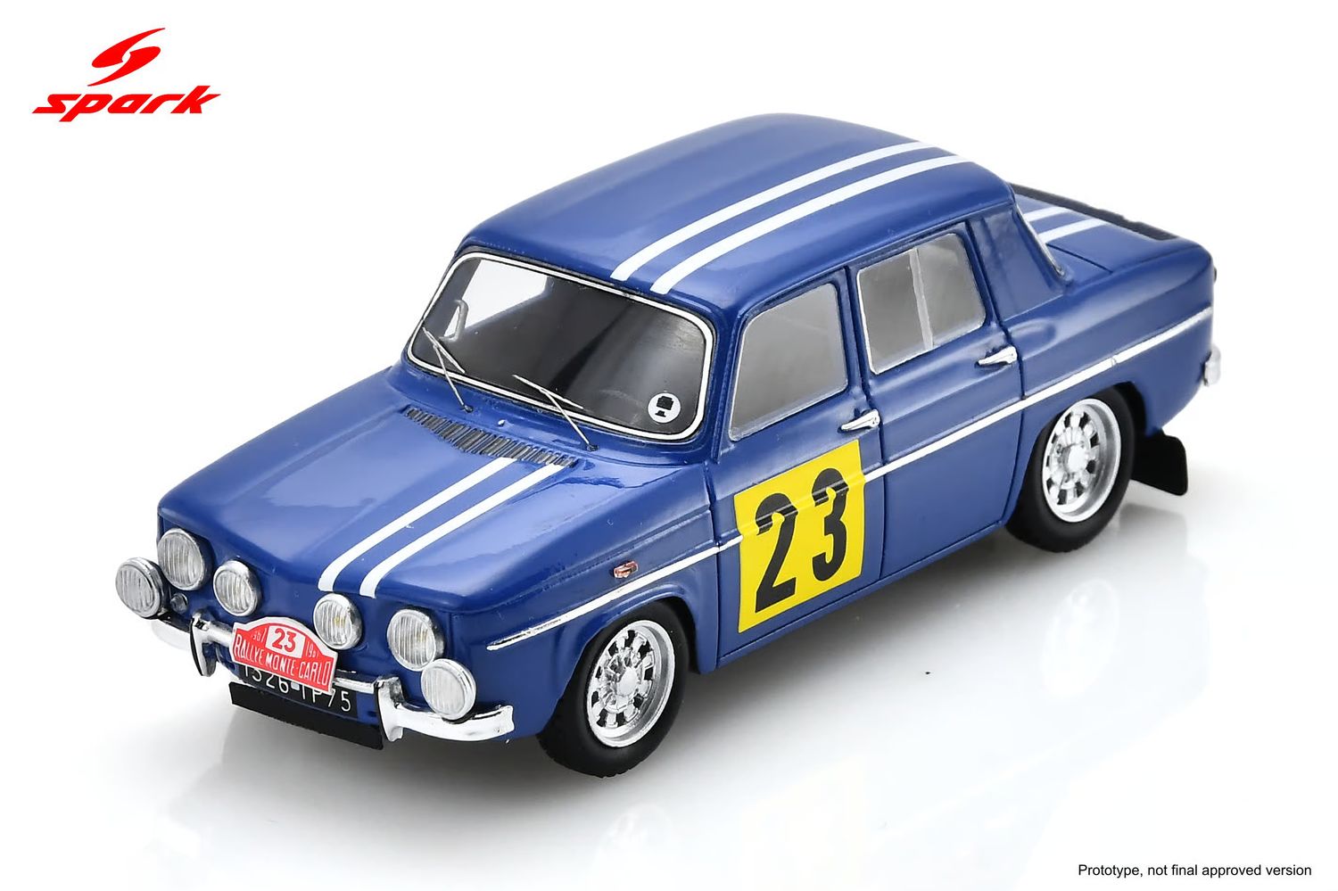 1:43 Spark - Renault 8 Gordini 1300 #23 Rallye Monte Carlo 1967 J.-F. Piot / M. Karaly – 7. Platz