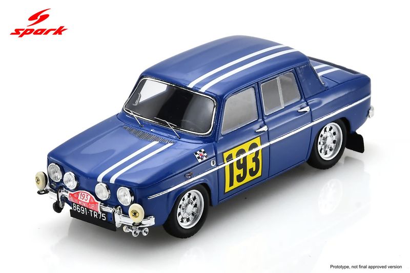 1:43 Spark - Renault 8 Gordini 1300 #193 Rallye Monte Carlo 1967 J.-C. Andruet / J. Rabate 1:43 Spark - Renault 8 Gordini 1300 #193 Rallye Monte Carlo 1967 J.-C. Andruet / J. Rabate