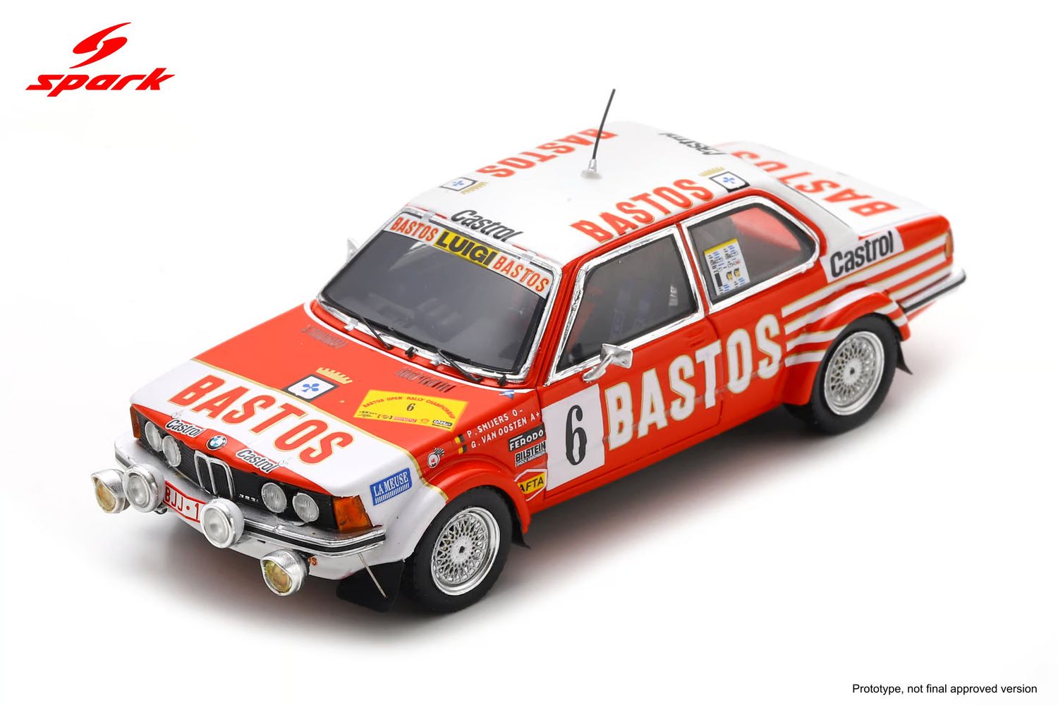 1:43 Spark - BMW 323i Gr. 2 #6 Condroz Rally 1982 P. Snijers / G. van Oosten – 5. Platz