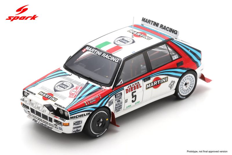 1:43 Spark - Lancia Delta HF Integrale EVO #5 Rallye Sanremo 1992 A. Aghini / S. Farnocchia – Sieger 1:43 Spark - Lancia Delta HF Integrale EVO #5 Rallye Sanremo 1992 A. Aghini / S. Farnocchia – Sieger