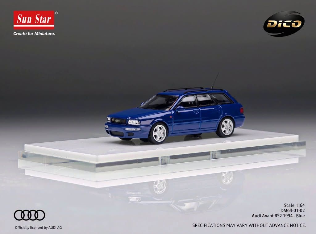 1:64 Sunstar - 1994 Audi RS2 Avant Blue