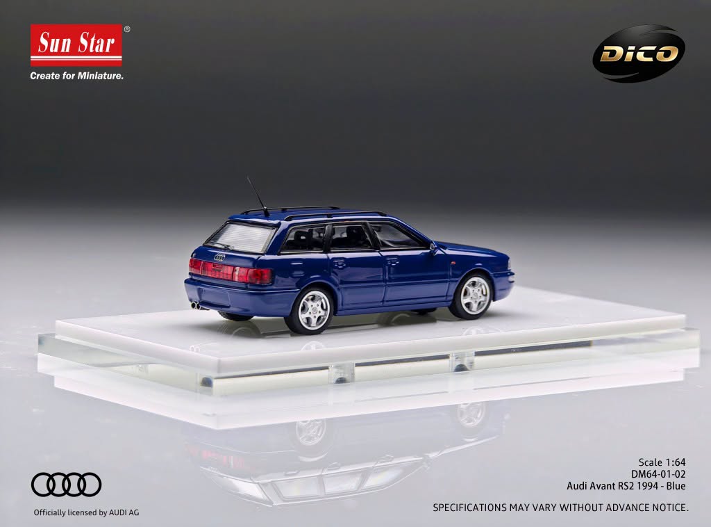 1:64 Sunstar - 1994 Audi RS2 Avant Blue