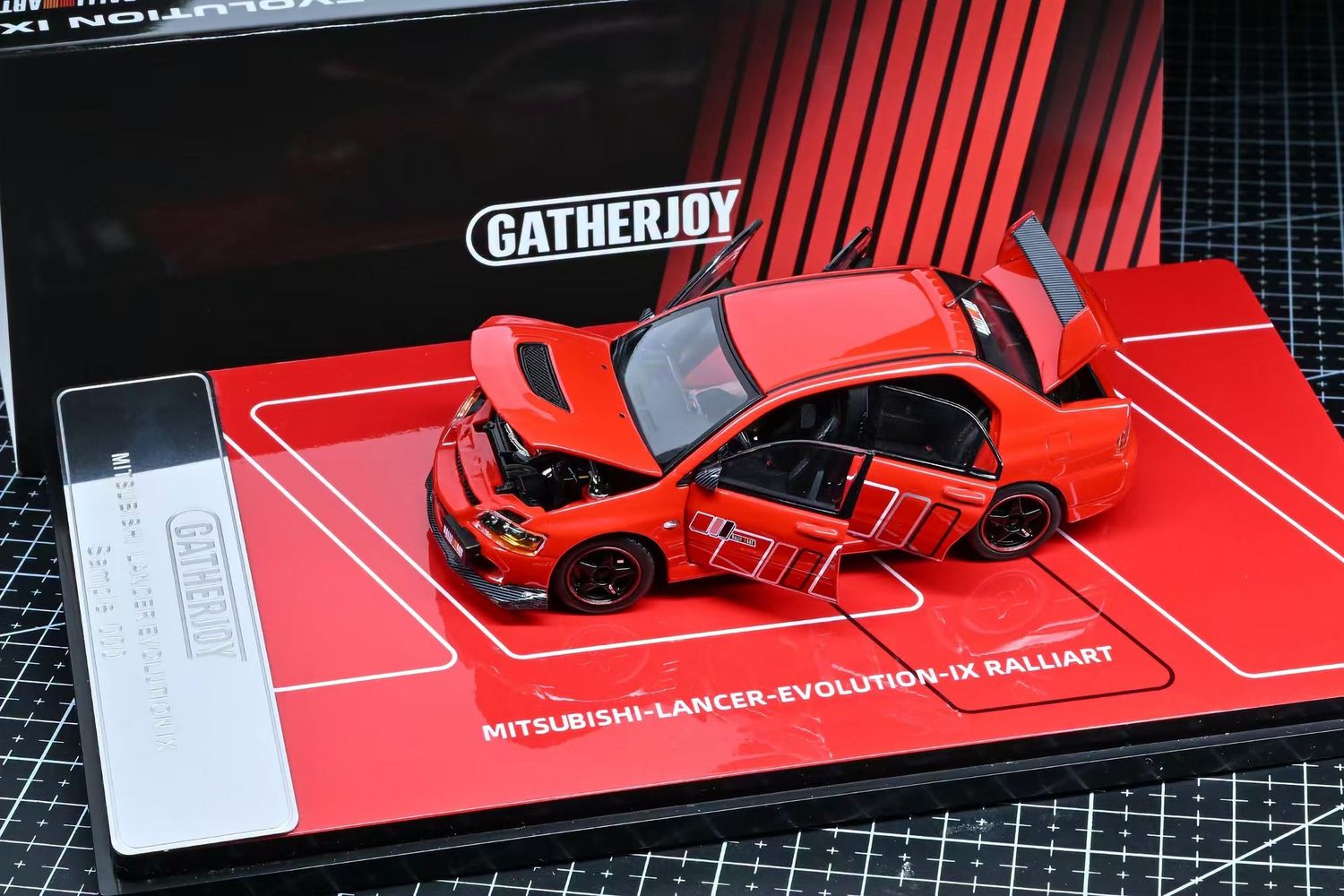 1:43 Gather Joy - 2003 Mitsubishi Lancer Evo IX Ralliart Red