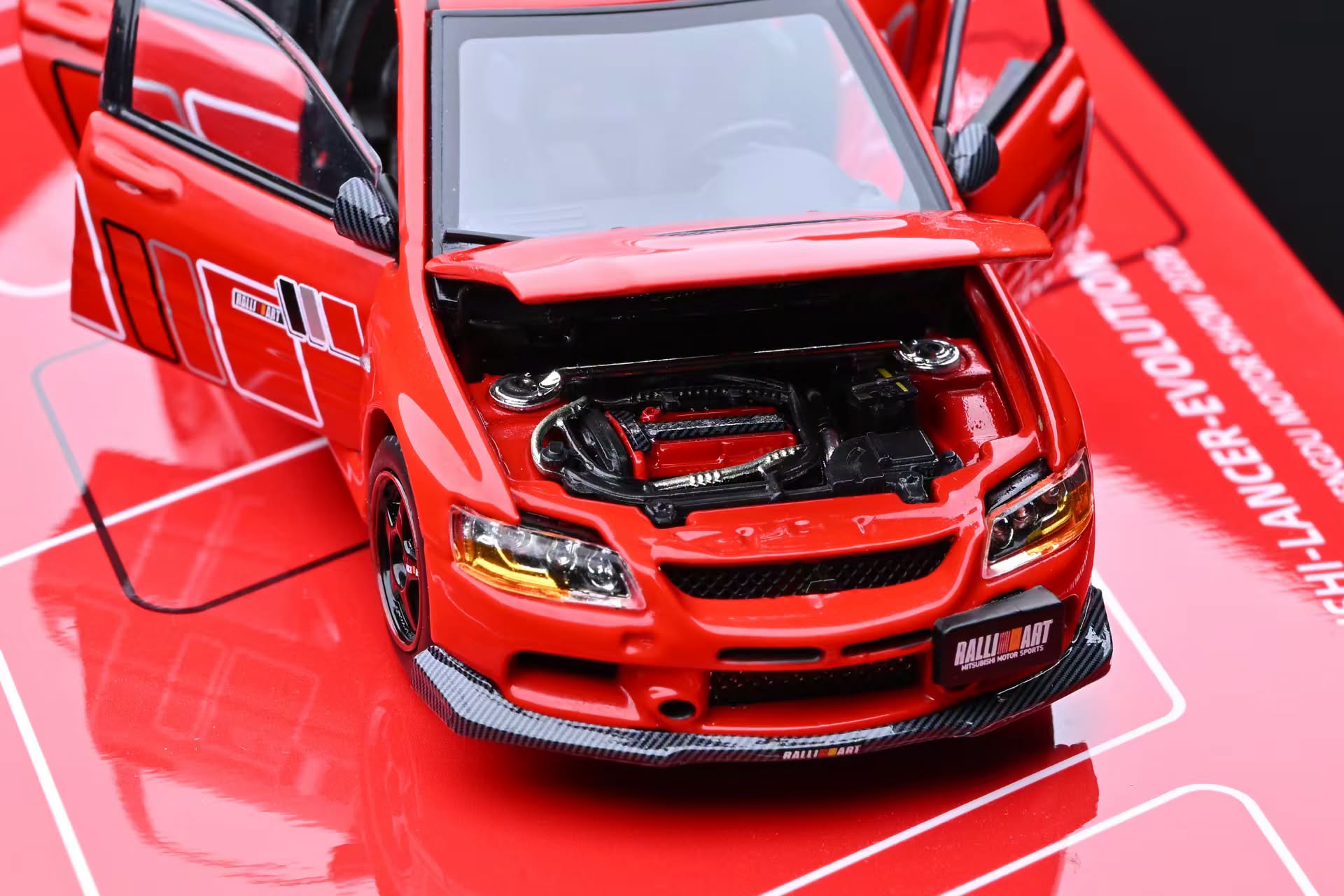 1:43 Gather Joy - 2003 Mitsubishi Lancer Evo IX Ralliart Red