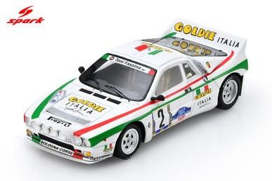 1:43 Spark - Lancia 037 Rally #2 Targa Florio 1984 „Tony“ / M. Sghedoni – Sieger