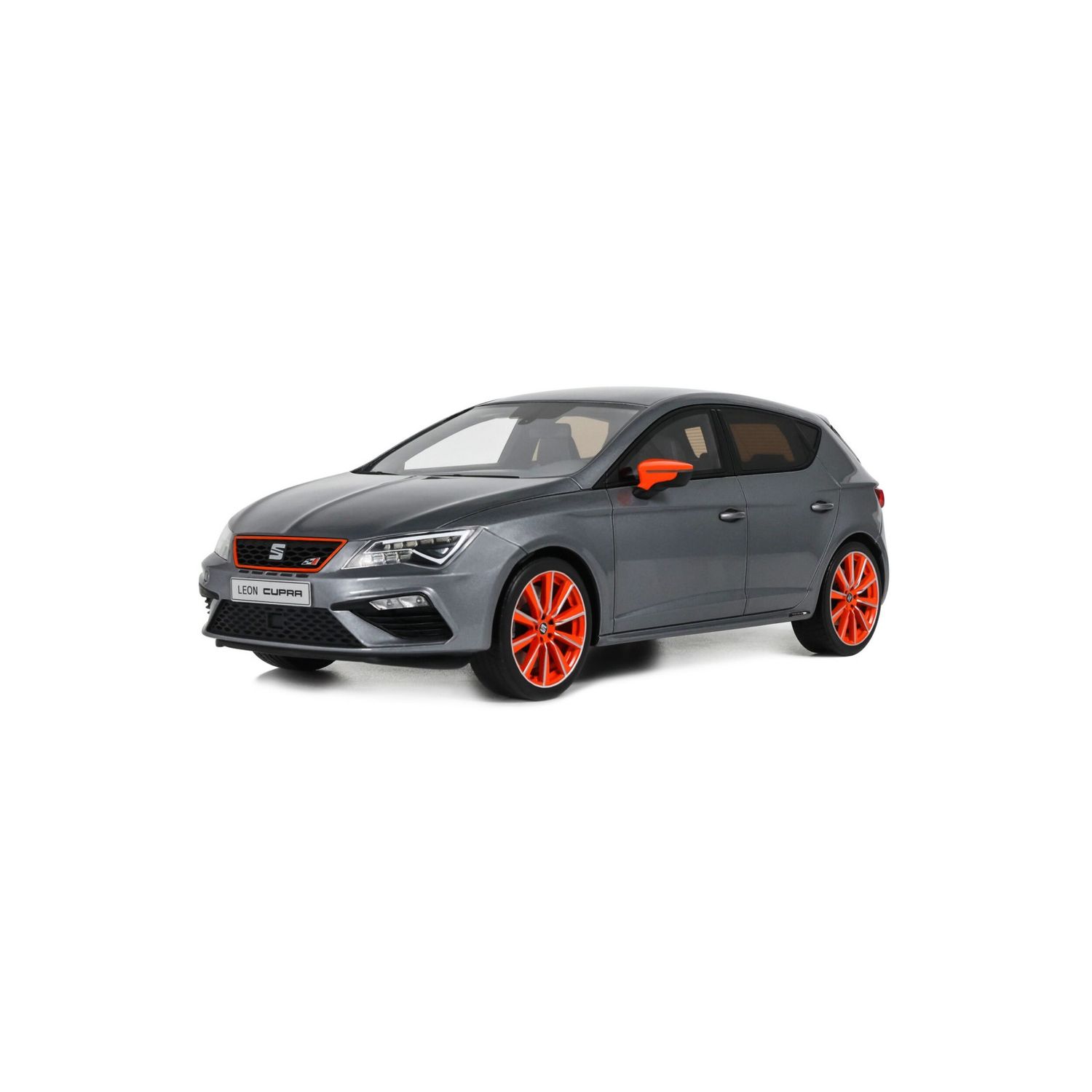 1:18 Otto Mobile - 2018 Seat Leon Mk.3 Cupra Performance Pack Monsoon Grey X7R