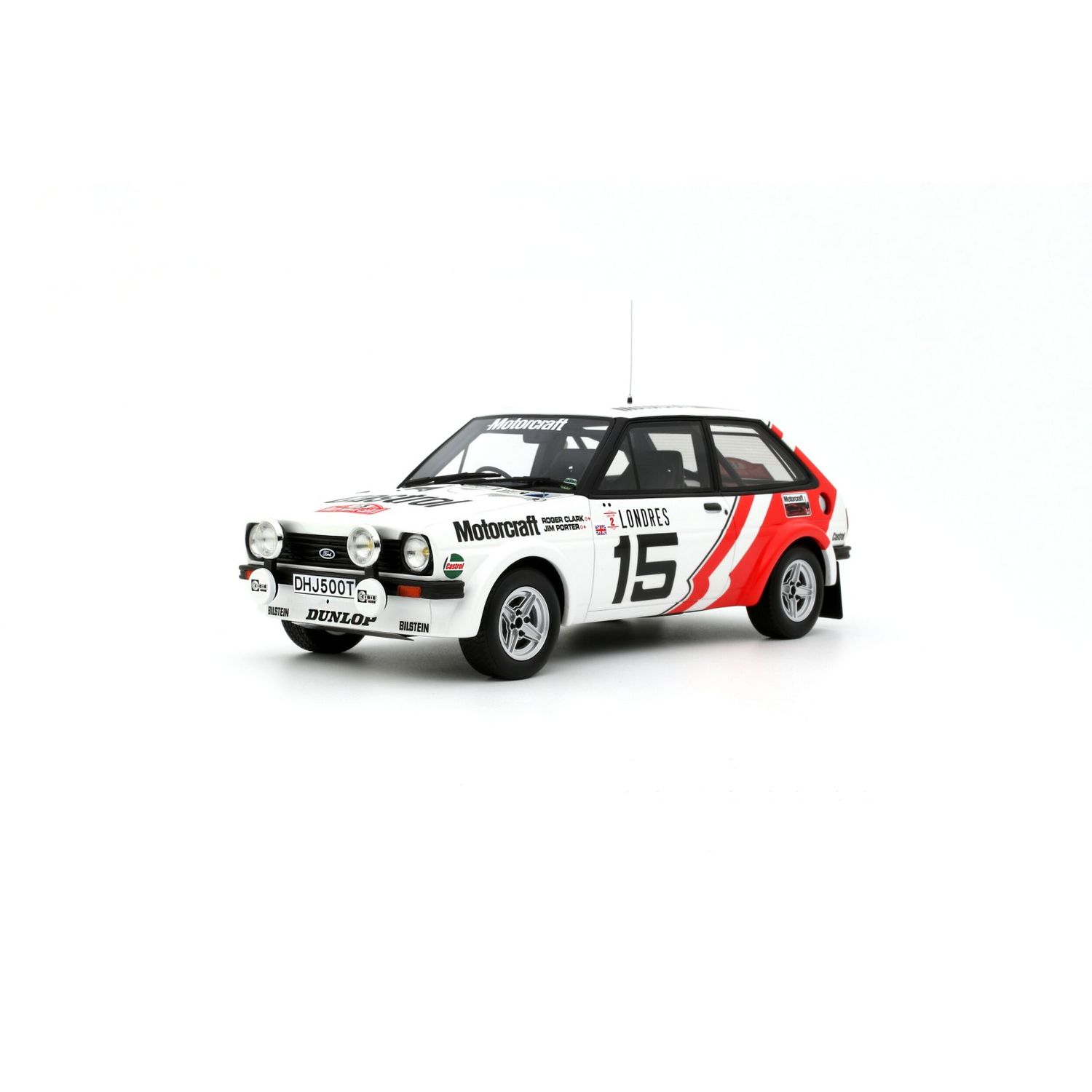 1:18 Otto Mobile - Ford Fiesta 1600 Gr. 2 #15 Rallye Monte Carlo 1979 R. Clark