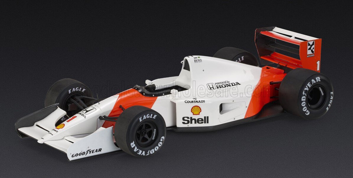 1:18 GP Replicas - McLaren Honda MP4/7 #1 Italian GP Monza 1992 A. Senna – Sieger *With Driver Figure*