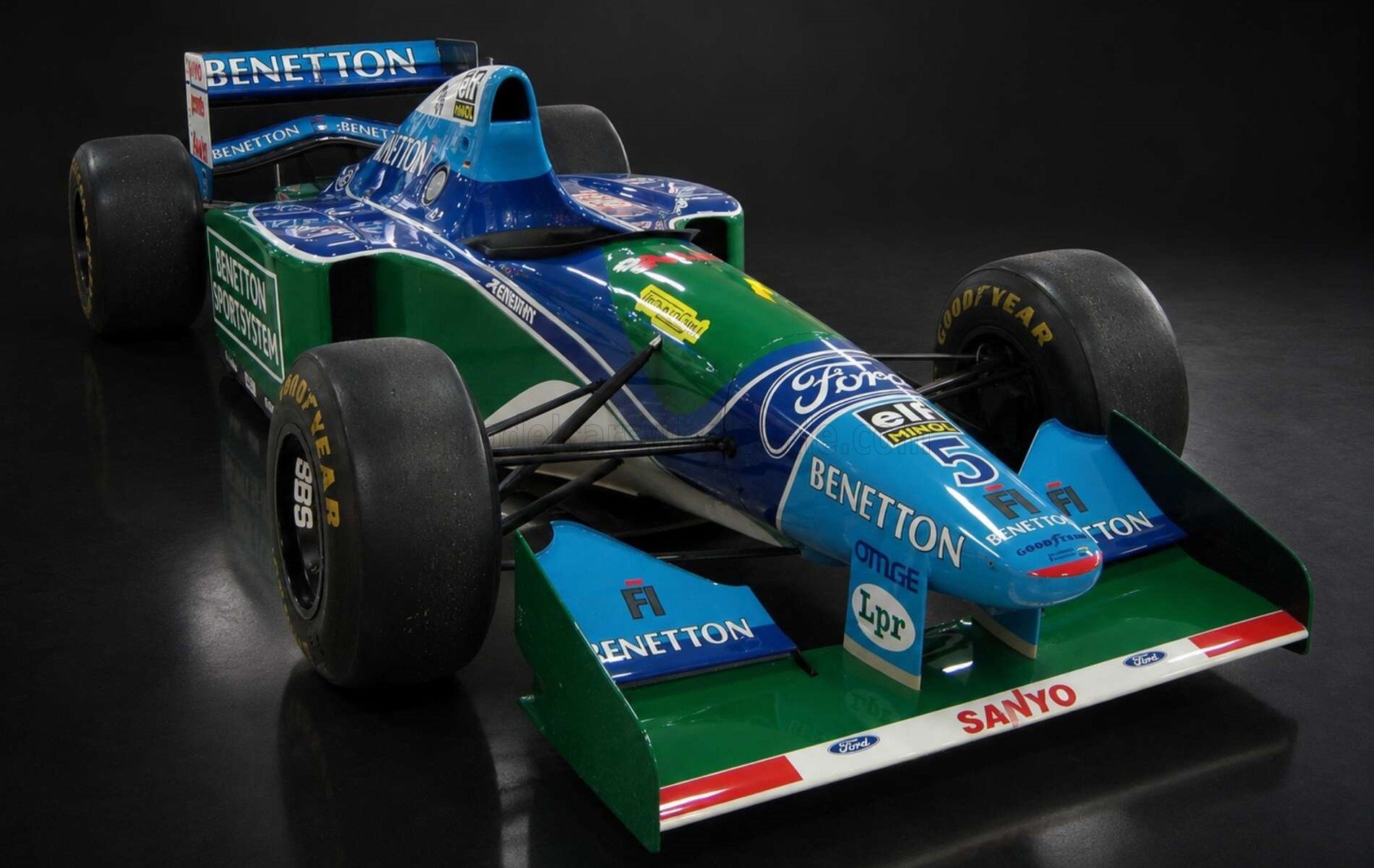1:18 GP Replicas - Benetton Ford B194 #5 Mild Seven Monaco GP 1994 M. Schumacher – Sieger / Pole Position / Fastest Lap / World Champion