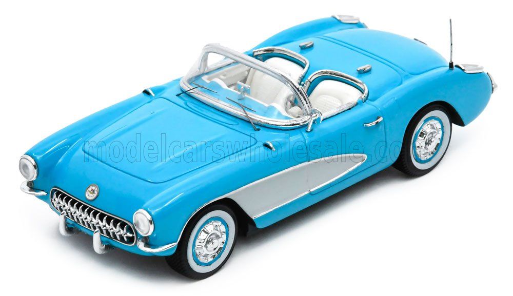 1:43 Spark - 1956 Chevrolet Corvette C1 V8 Spider Light Blue