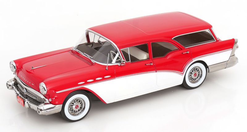 1:18 KK Scale - Buick Special Estate Wagon 1957 rot/weiß