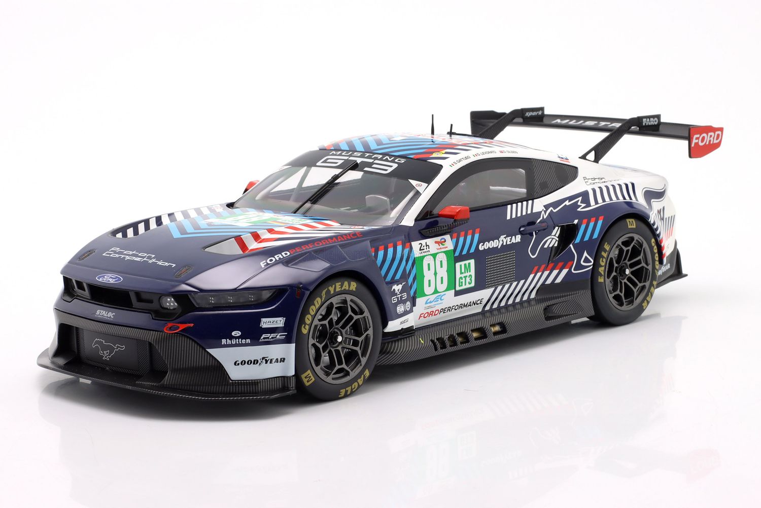 1:18 Ixo - Ford Mustang GT3 #88 Proton Competition 24h Le Mans 2025 S. Gattuso / G. Levorato / D. Olsen