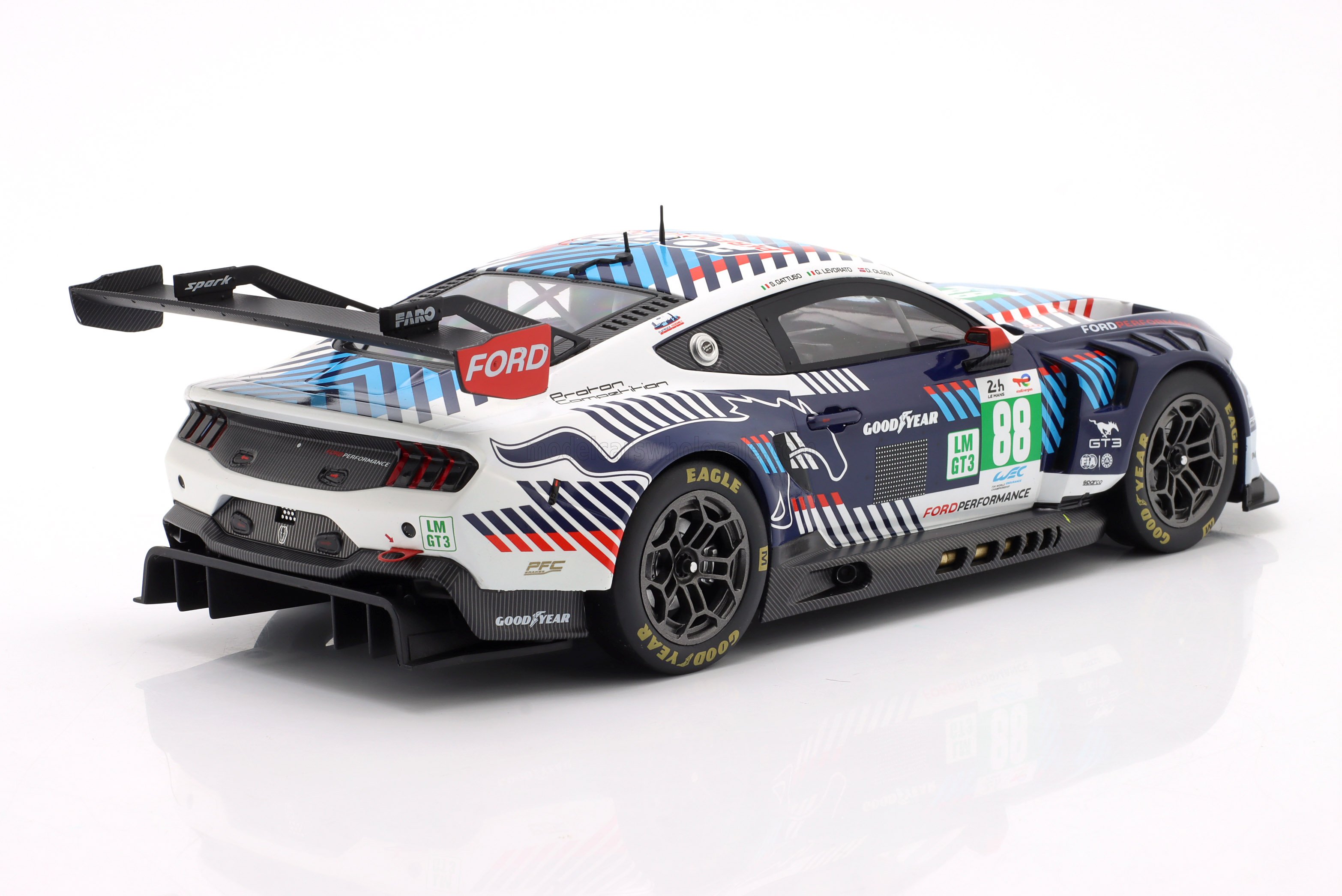 1:18 Ixo - Ford Mustang GT3 #88 Proton Competition 24h Le Mans 2025 S. Gattuso / G. Levorato / D. Olsen