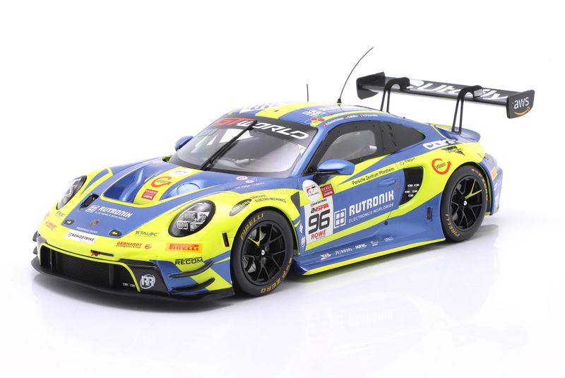 1:18 Ixo - Porsche 911 (992) GT3 R #96 Rutronik Racing 24h Spa 2025 A. Picariello / S. Müller / P. Niederhauser – 2. Platz 1:18 Ixo - Porsche 911 (992) GT3 R #96 Rutronik Racing 24h Spa 2025 A. Picariello / S. Müller / P. Niederhauser – 2. Platz