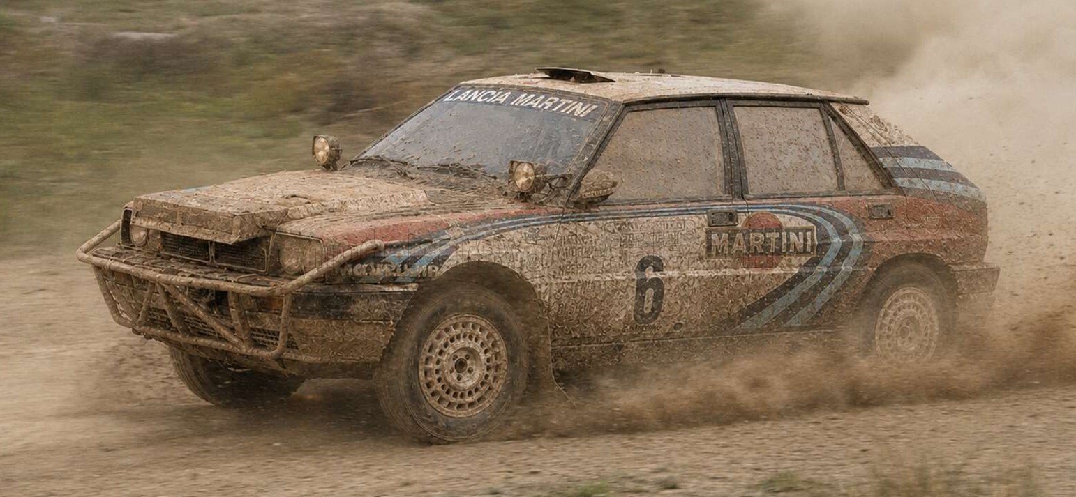1:18 Top Marques - Lancia Delta Integrale 16V #6 Martini Racing Safari Rally Kenya 1991 J. Kankkunen / J. Piironen – Sieger