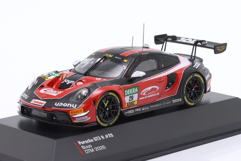 1:43 Ixo - Porsche 911 (992) GT3 R #29 Land Motorsport DTM 2026 B. Buus 1:43 Ixo - Porsche 911 (992) GT3 R #29 Land Motorsport DTM 2026 B. Buus